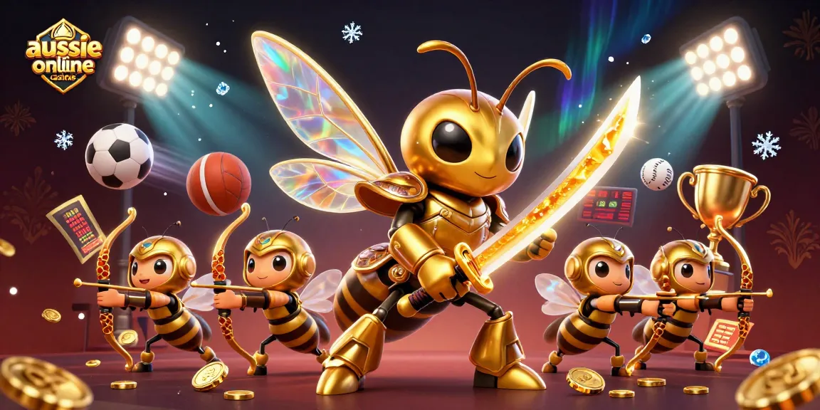 Join the action at aussie online casinos with vibrant characters and dynamic gaming elements.