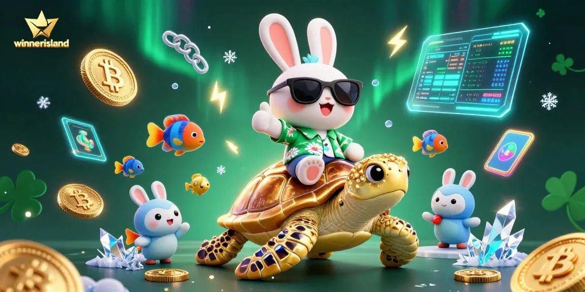 Experience winning excitement at winnerisland with vibrant 3D characters and casino elements.